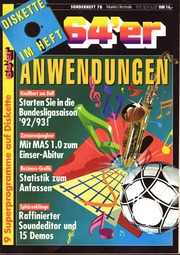 Cover Sonderheft 78 (Jahr unbekannt)